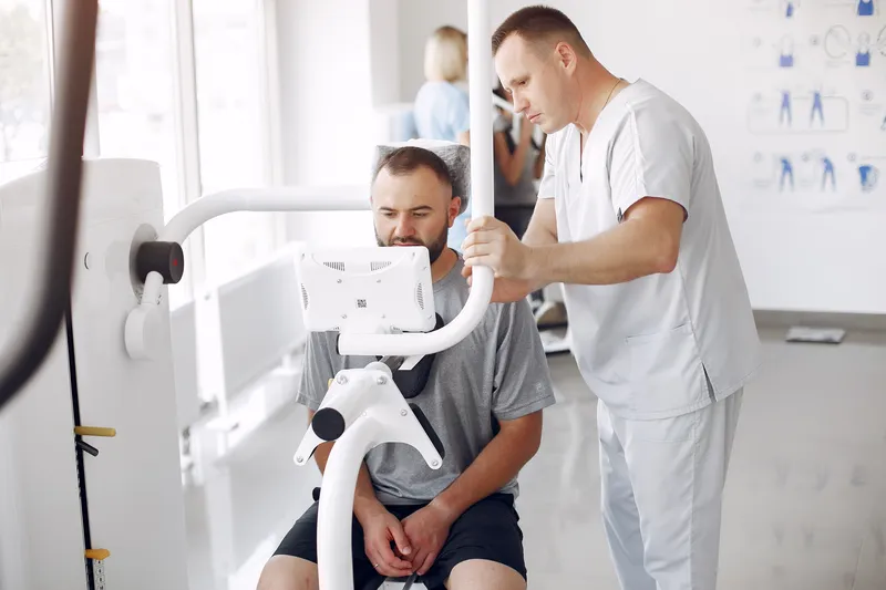 Doctor consulting with a patient